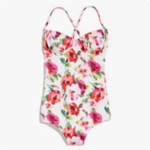 Floral one piece swimsuit